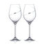 Silhouette Crystal Wine Glasses with Swarovski