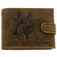 RFID german shepherd natural leather wallet