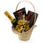 Christmas Basket with Bottega Champagne, Coffee Cream and Cookies