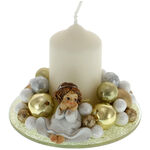 Golden Angel Christmas Candle 1