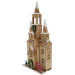 Big Wooden Church with Lights 56 cm 4