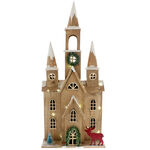 Big Wooden Church with Lights 56 cm 5