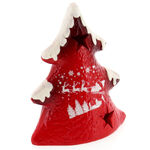 Red-White Christmas Tree Candle 1