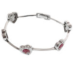Pink Hearts Silver Bracelet 4