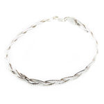 Silver Braided Bracelet 2