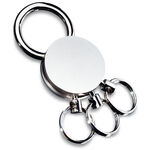 Round keyring with removable rings