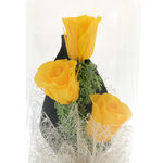 Bouquet of 3 Yellow Forever Roses 3
