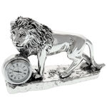 Highclass Silver Lion desk clock 5