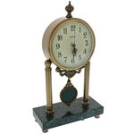 Pendulum clock High Class green marble 1