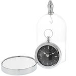 Table Clock Under Glass Dome 3