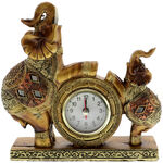 Decorative watch with golden elephants 1