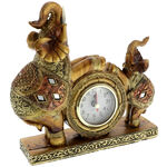 Decorative watch with golden elephants 2