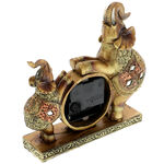 Decorative watch with golden elephants 3