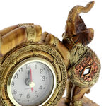 Decorative watch with golden elephants 5