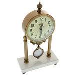 Retro marble pendulum clock 5
