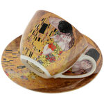 Gustav Klimt Kiss porcelain cup and saucer 280ml