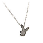Playboy bunny silver necklace 1
