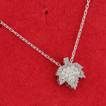 Maple leaf Silver Necklace 4