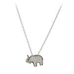 Lucky silver necklace with elefant 2