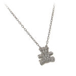Teddybear silver necklace 1