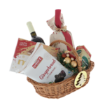 Burgundy Christmas gift basket 2