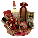 Purcari Chardonnay Christmas gift basket 1