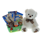 Cos cadou pentru copii de iepuras dulciuri si ursulet 1