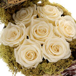 Forever Rose Basket With Teddy Bear 5