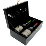Box with accessories and 2 Baron bottles 1