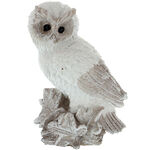 White owl figurine 14 cm 2