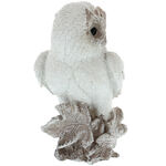 White owl figurine 14 cm 5