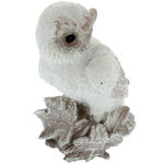 White owl figurine 14 cm 6