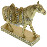 Medium-sized golden horse figurine 3