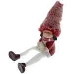 Figurine with pink fur hat 2