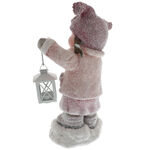Snow-covered child figurine with lantern 3