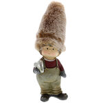 Child figurine with fluffy fur cap 1
