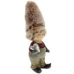 Child figurine with fluffy fur cap 2