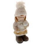 Girl with Snowball Ceramic Decoration 1