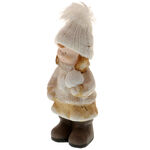 Girl with Snowball Ceramic Decoration 2