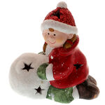 Girl Christmas Decoration with Snowball 2