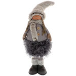 Figurine tall doll with fur standing 40 cm 3