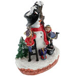 Snowman figurine with children 2