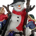 Snowman figurine with children 4