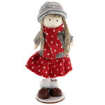 Figurine little girl with red dress 3