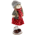 Figurine little girl with red dress 4