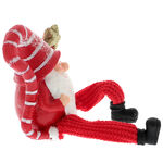 Red Leprechaun Figurine Knitted Legs 2