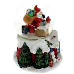 Santa Claus musical snow globe 15cm 2