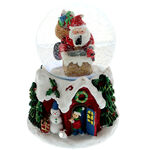 Santa Claus musical snow globe 15cm 4