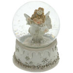 Snow Globe Angel with Flakes