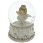 Snow Globe Angel with Flakes 3